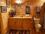 Lower Level bathroom with a walk-in shower